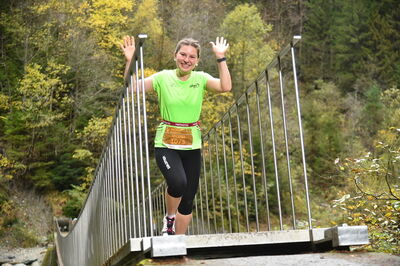 Seraina auf der Viamala-Brücke